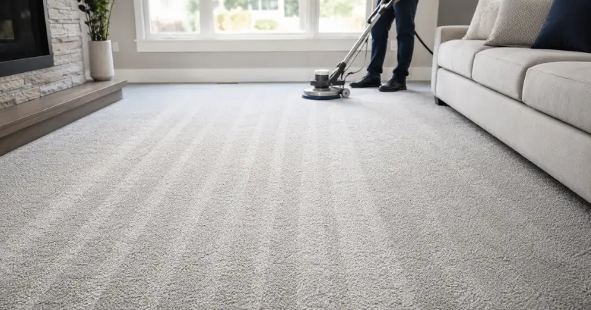 clean carpet after low moisture professional cleaning Edmonton