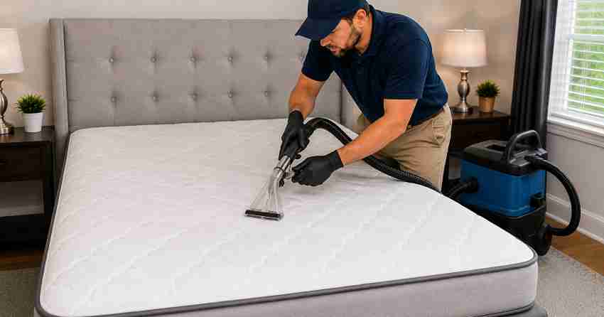 professional mattress odor removal and extraction process in Edmonton